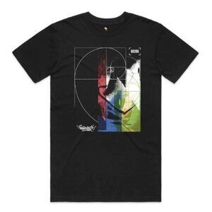 Golden Ratio Math Graphic T-shirt - Fibonacci Spiral Artist Profile Tee